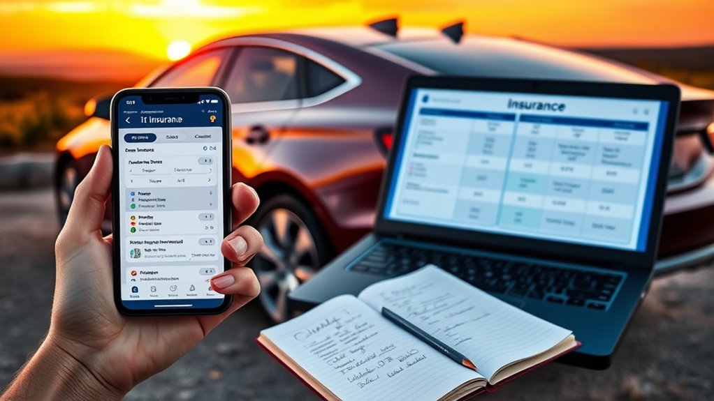 rentals car insurance steps